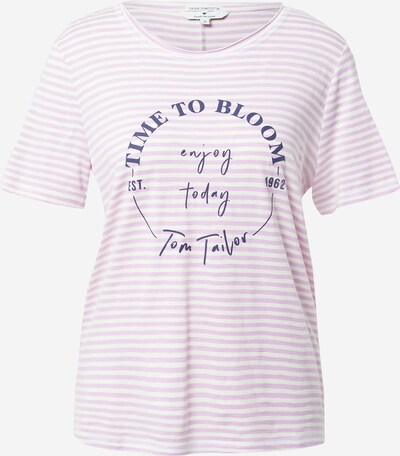 TOM TAILOR Shirt in de kleur Nachtblauw / Mauve / Wit, Productweergave