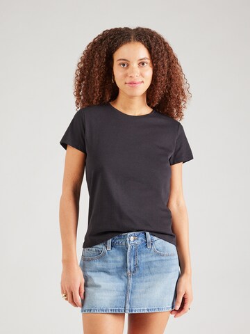 PIECES - Camiseta en negro: frente