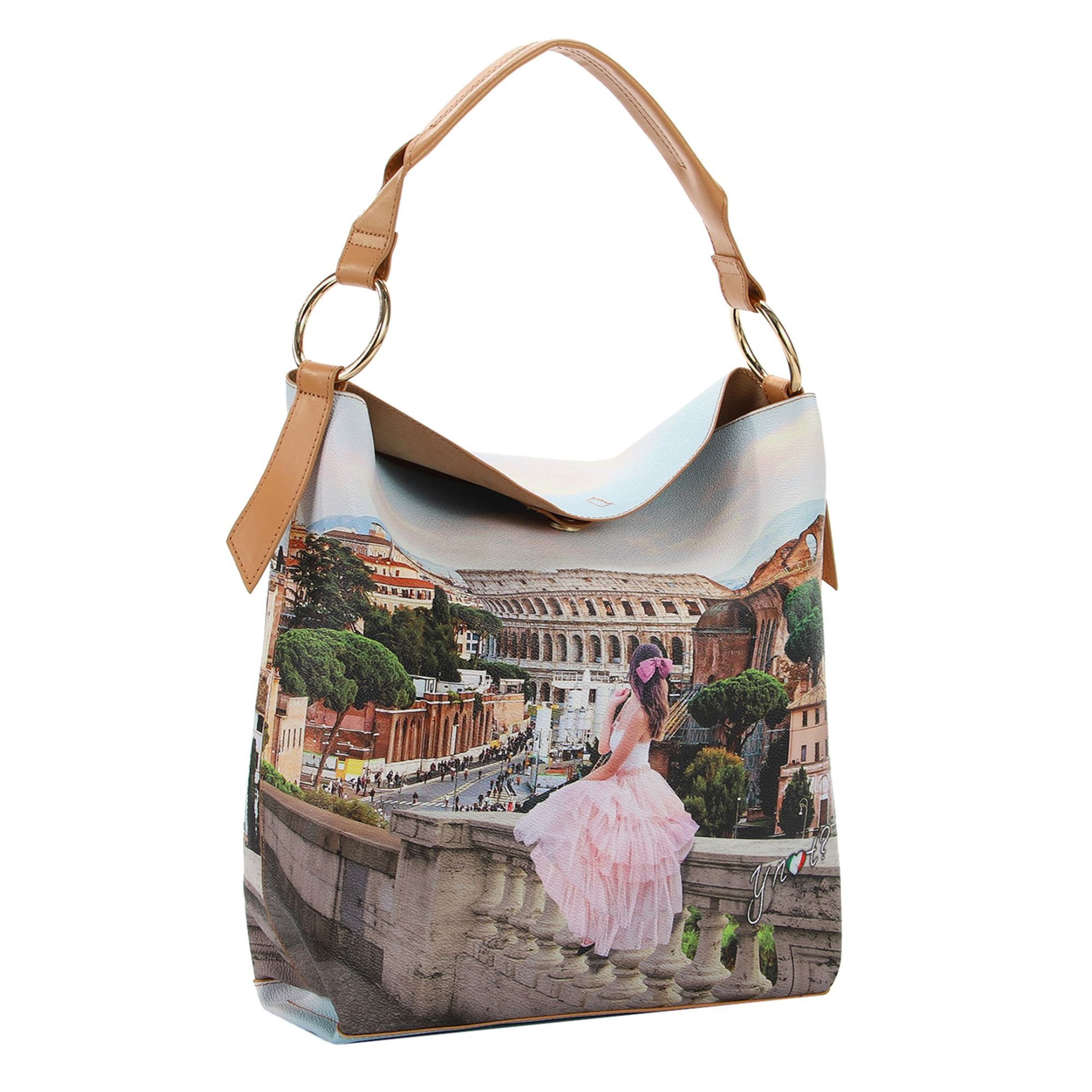 Sac bandoulière 'Yesbag' Y Not? en beige