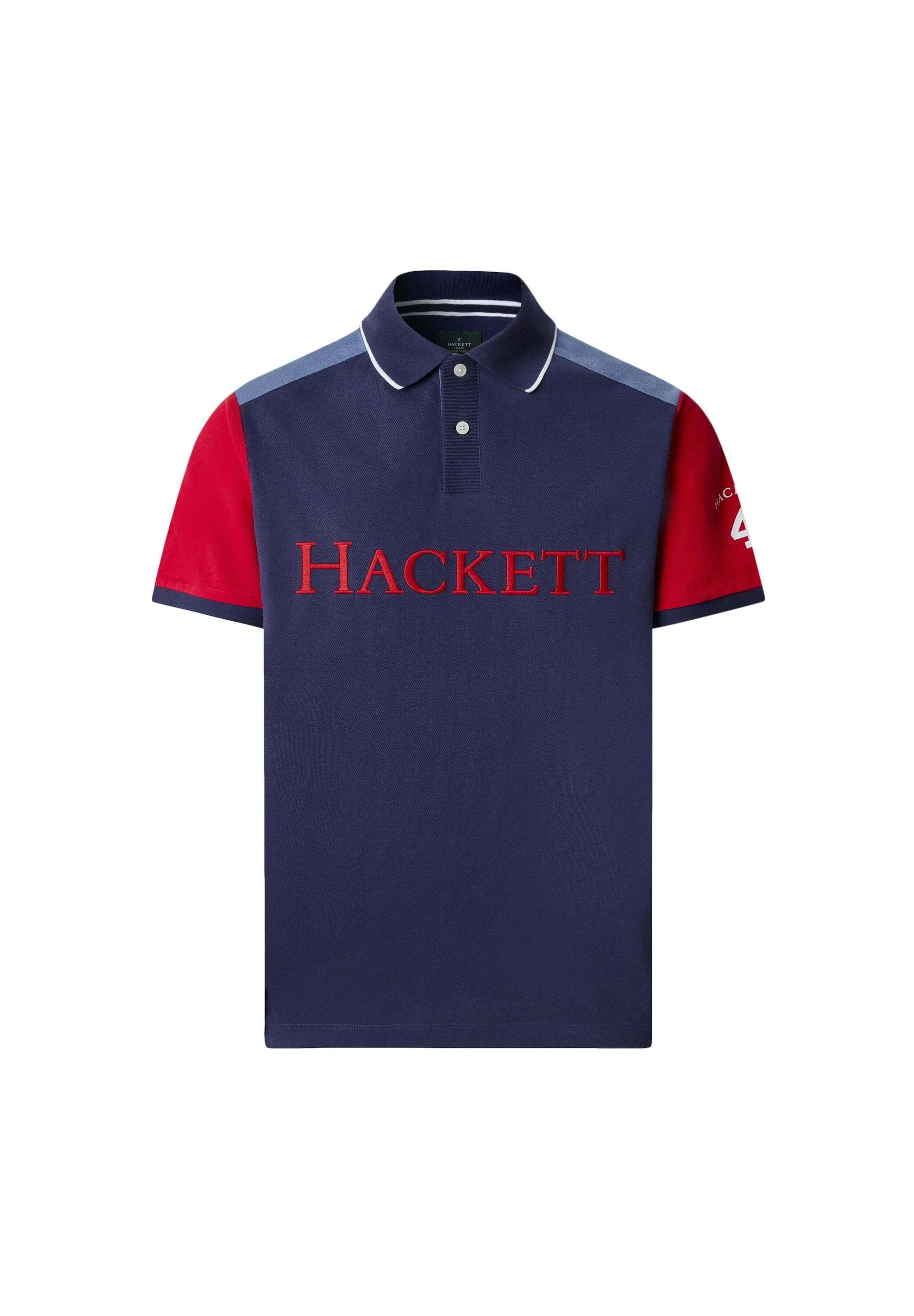 Maglietta 'Heritage' di Hackett London in blu: frontale