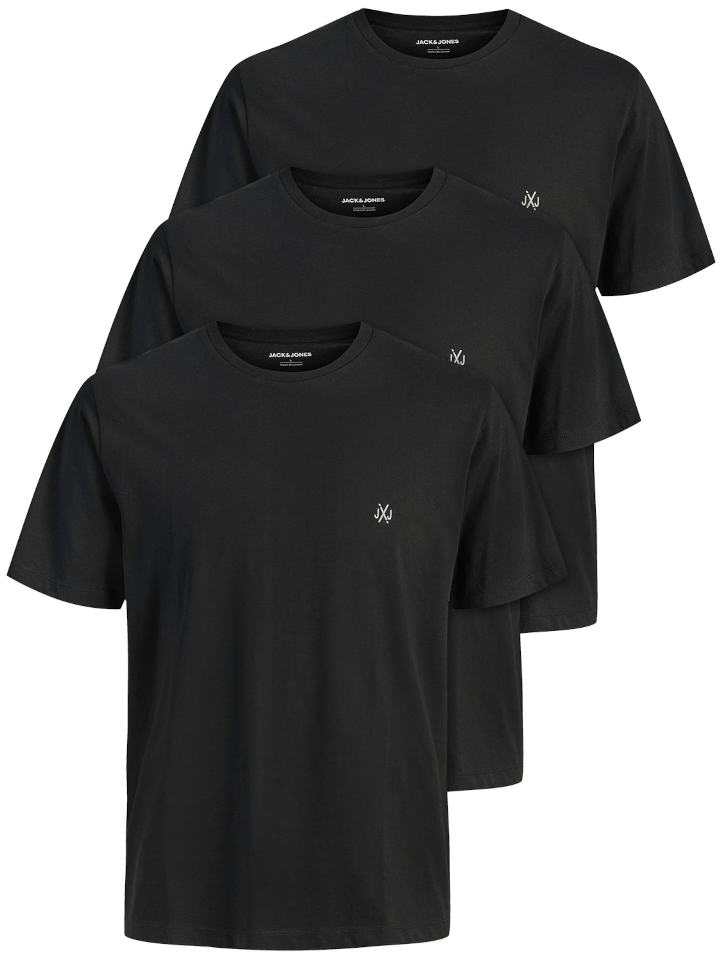 JACK & JONES T-Shirt 'JXJ' in Schwarz: Vorderseite