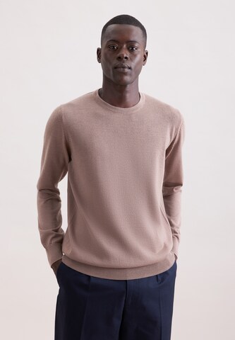 Pull-over 'Smart Knit' SEIDENSTICKER en marron : devant