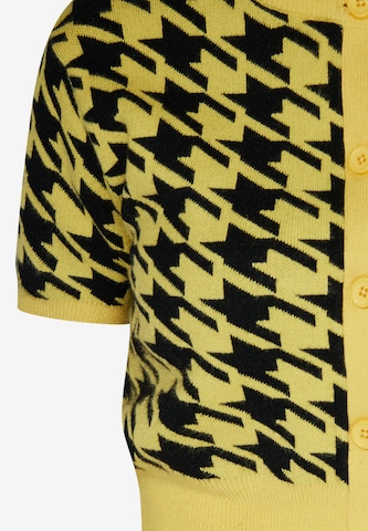 myMo ROCKS Knit Cardigan in Yellow