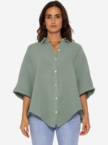 SASSYCLASSY Bluse in Grün: predná strana