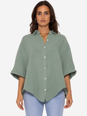SASSYCLASSY Блузка в Зеленый: спереди