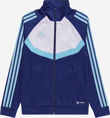 ADIDAS SPORTSWEAR Athletic Jacket 'Tiro' in Blue: front