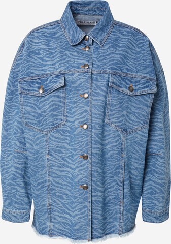 PULZ Jeans Tussenjas 'AMALA' in Blauw: voorkant