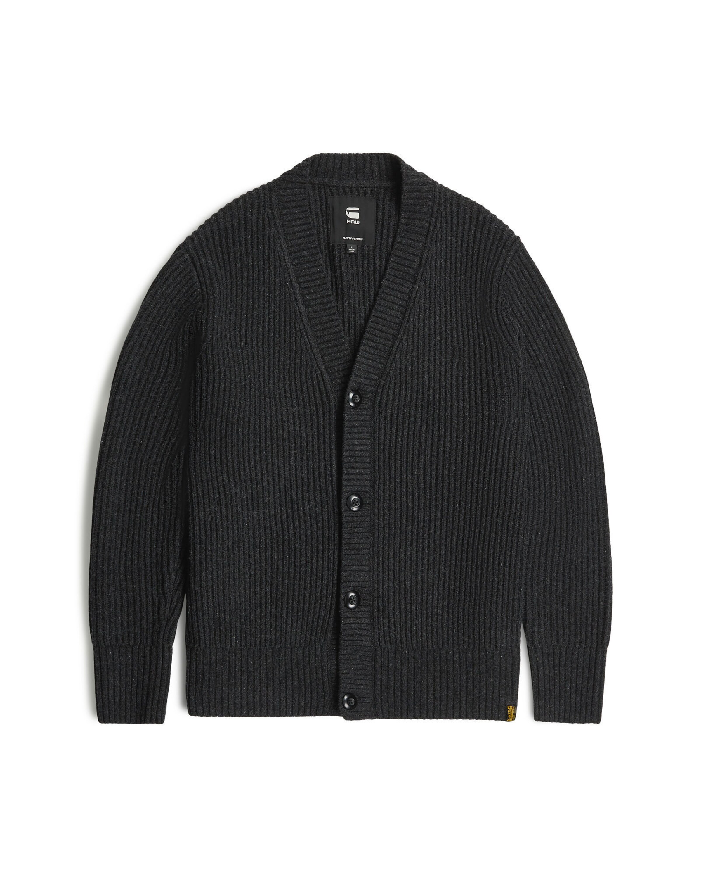 G-STAR Strickjacke in grau / dunkelgrau, Produktansicht