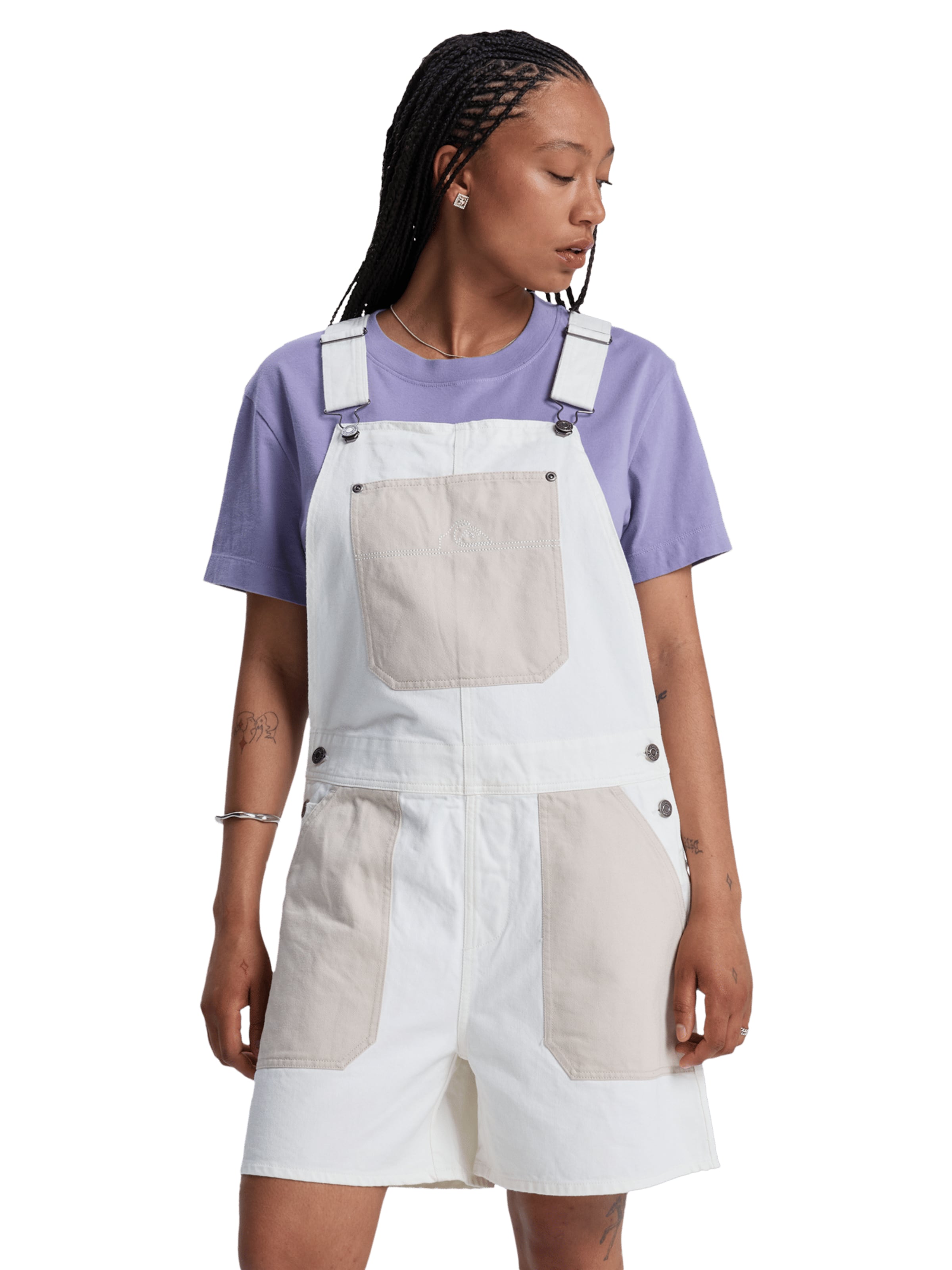 QUIKSILVER Jumpsuit 'Lya' in Wit: voorkant