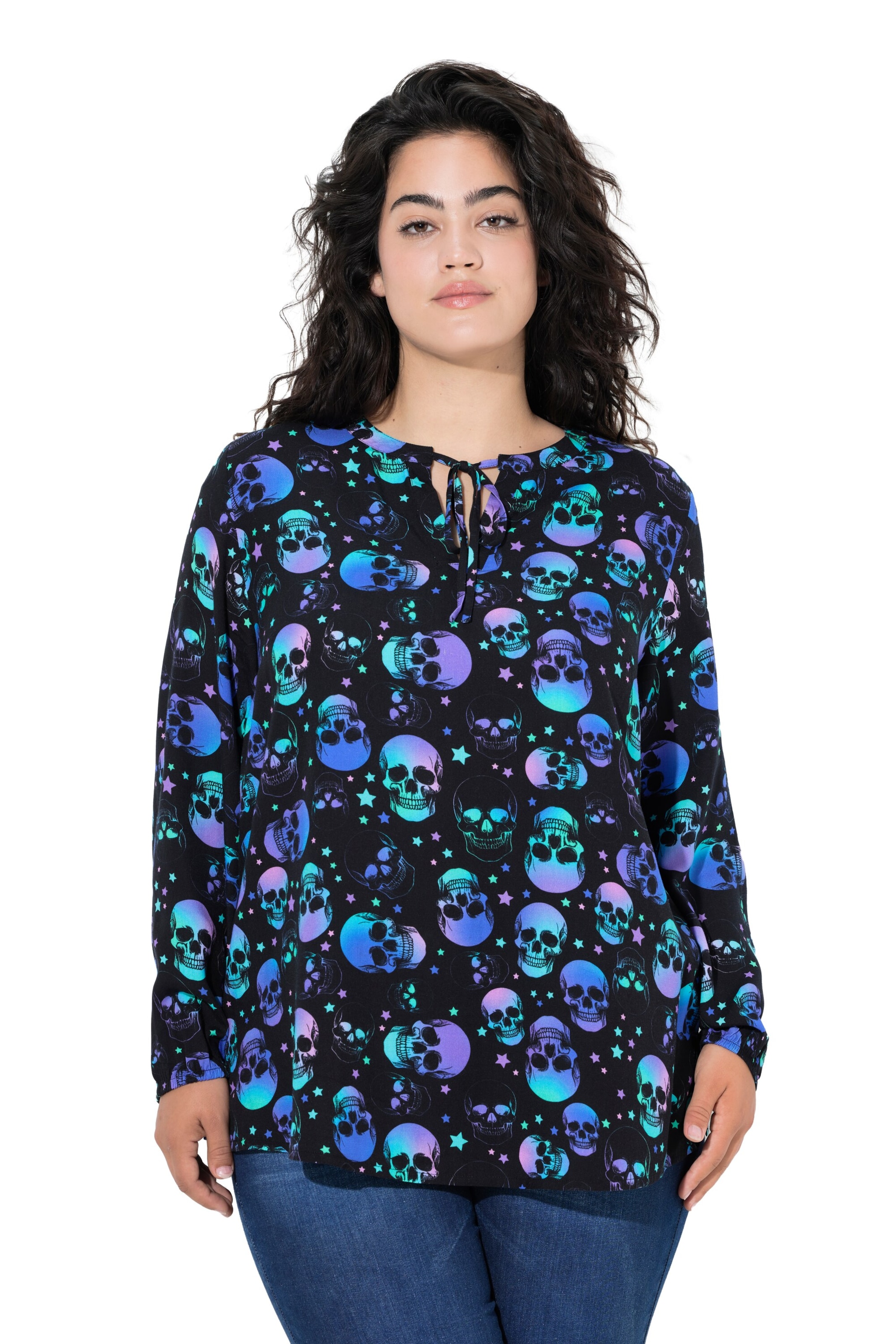 Angel of Style Blouse in Zwart: voorkant