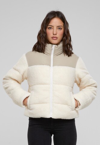 Urban Classics Winter jacket in Beige: front