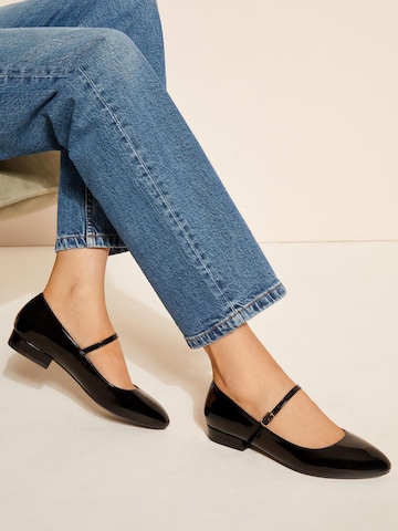 Ballerines à lanières Friends Like These en noir