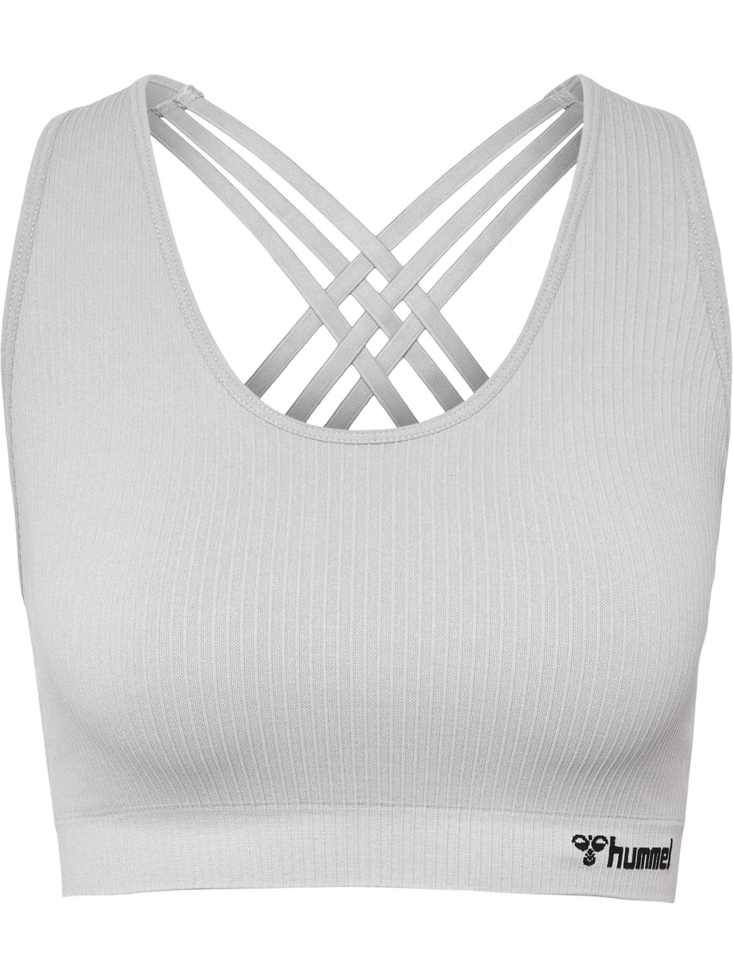 Hummel Sports bra 'Rest' in Light grey / Black, Item view