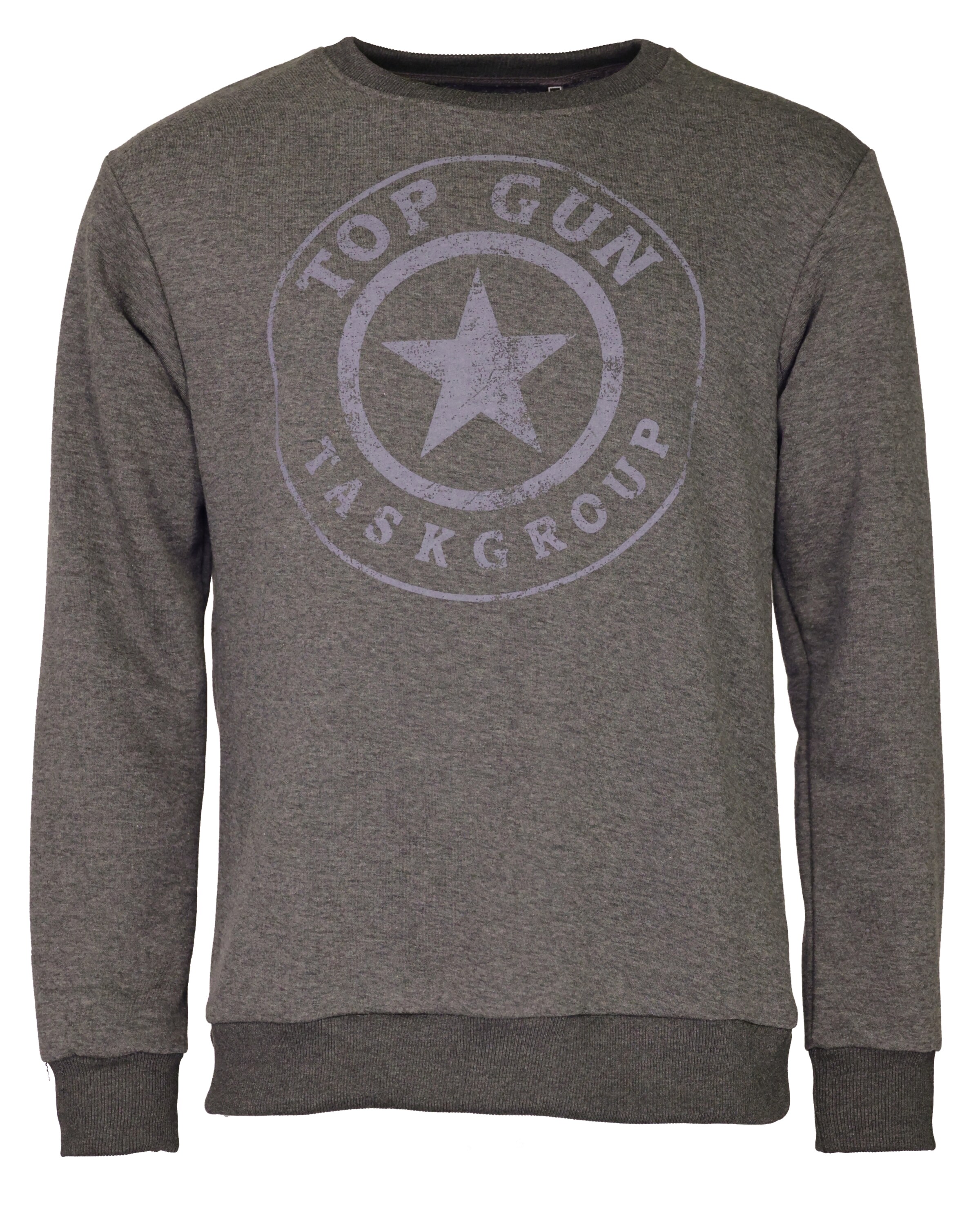 TOP GUN Sweatshirt in Grau: Vorderseite