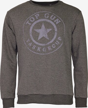 TOP GUN Sweatshirt in Grau: predná strana