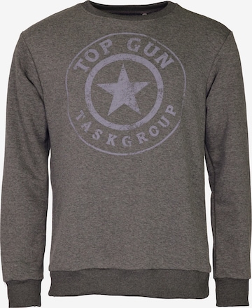 TOP GUN Sweatshirt in Grau: Vorderseite