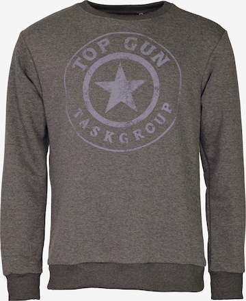 TOP GUN Sweatshirt in Grijs: voorkant