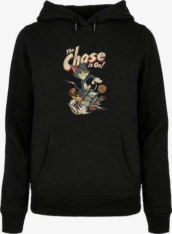 ABSOLUTE CULT Sweatshirt 'Tom And Jerry - The Chase Is On' in Zwart: voorkant