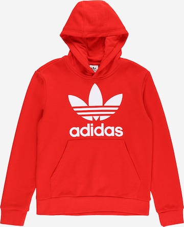 ADIDAS ORIGINALS - Sudadera 'Trefoil' en rojo: frente