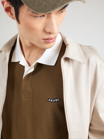 Volcom Majica 'CURBSTONE' | rjava barva