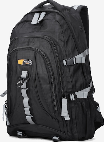 Aoking Rucksack in Schwarz: Vorderseite