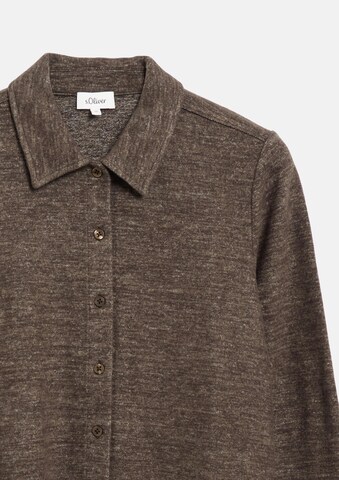 s.Oliver Blouse in Bruin: voorkant