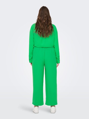 ONLY Carmakoma Wide leg Pleat-front trousers 'Joleen Jackie' in Green