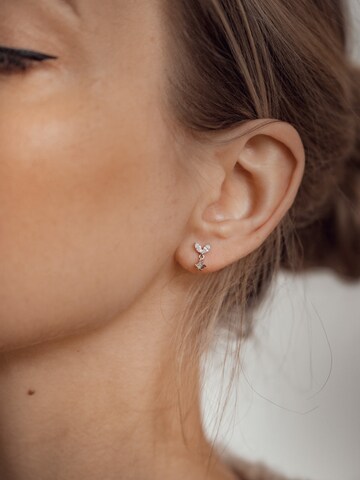 Hey Happiness Earrings 'Flutter' in Silver: front