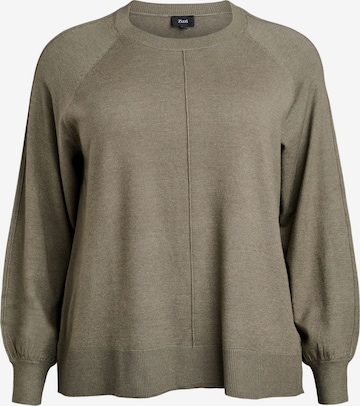 Pulover 'CAELLA' de la Zizzi pe verde: față