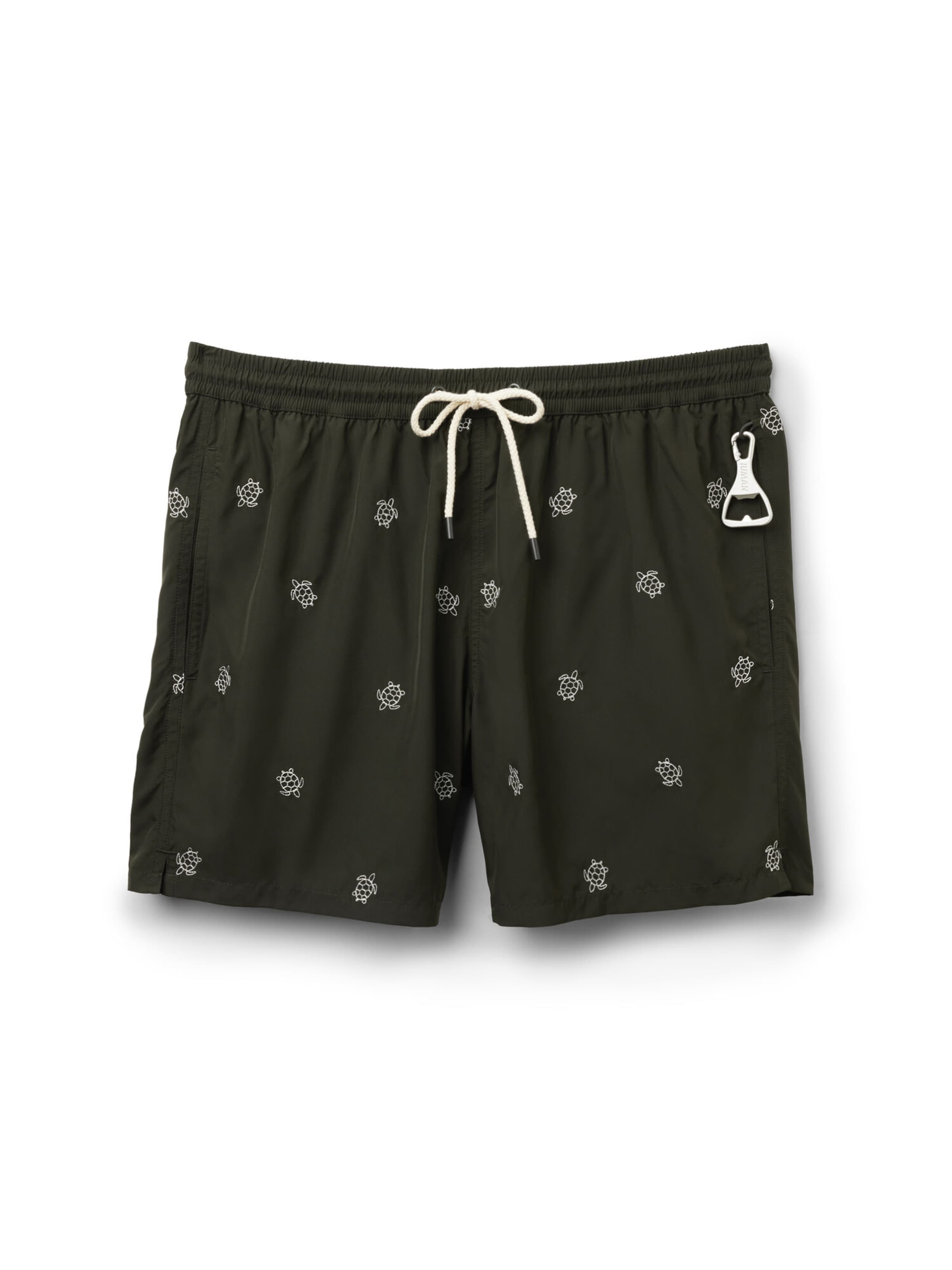IUMAN Intimissimi Swim Trunks in Green: front