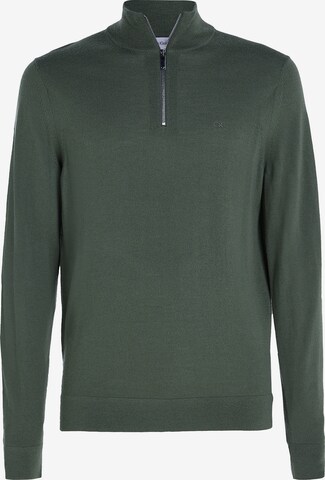 Pull-over Calvin Klein en vert : devant