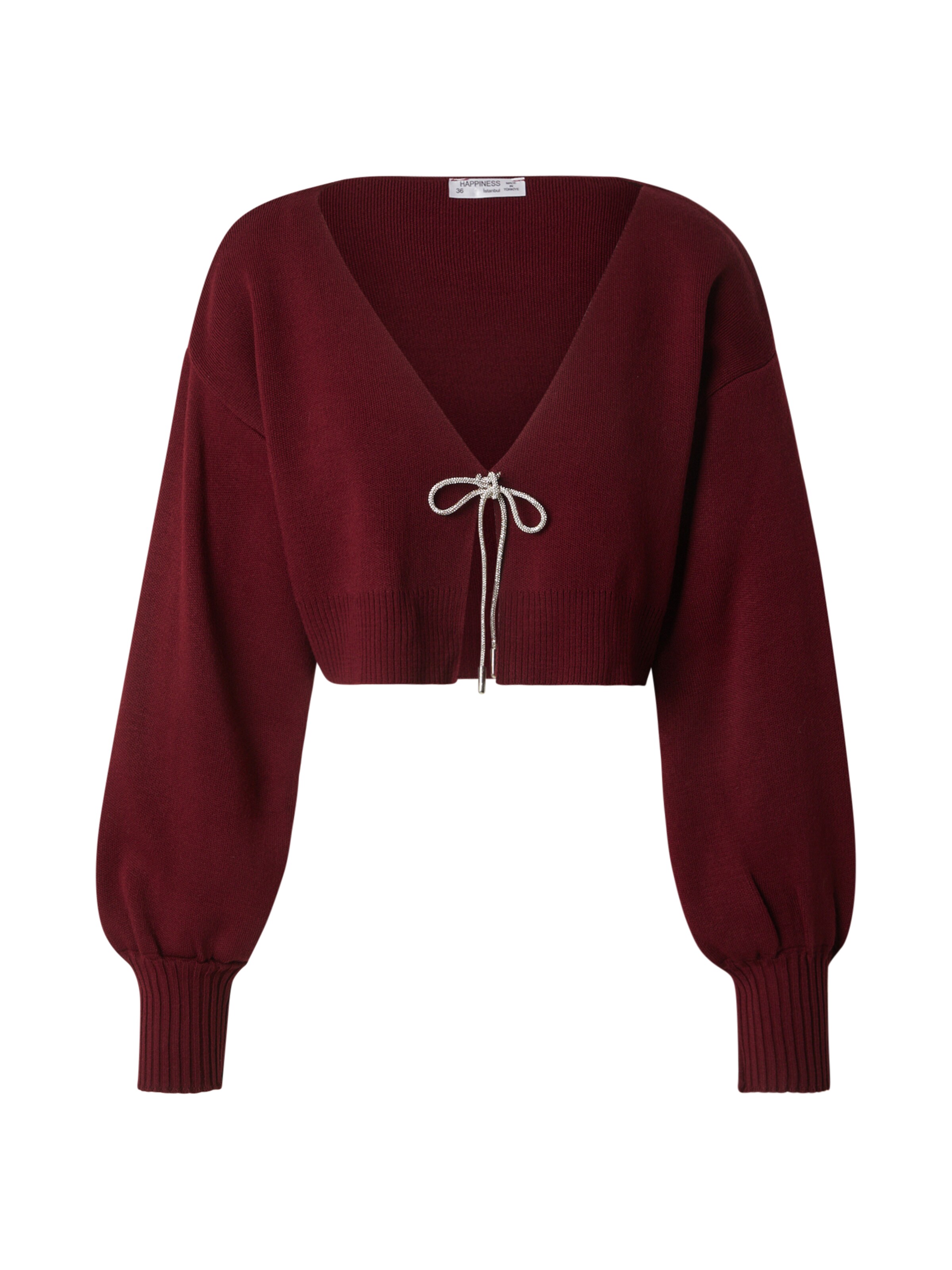 Happiness İstanbul Πλεκτή ζακέτα σε κόκκινο: μπροστά