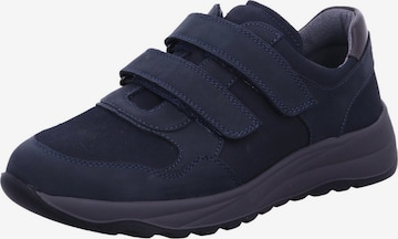 Pantoufle 'Komfort Slipper Herren 662301-304 194 Echtleder in blau' WALDLÄUFER en bleu : devant