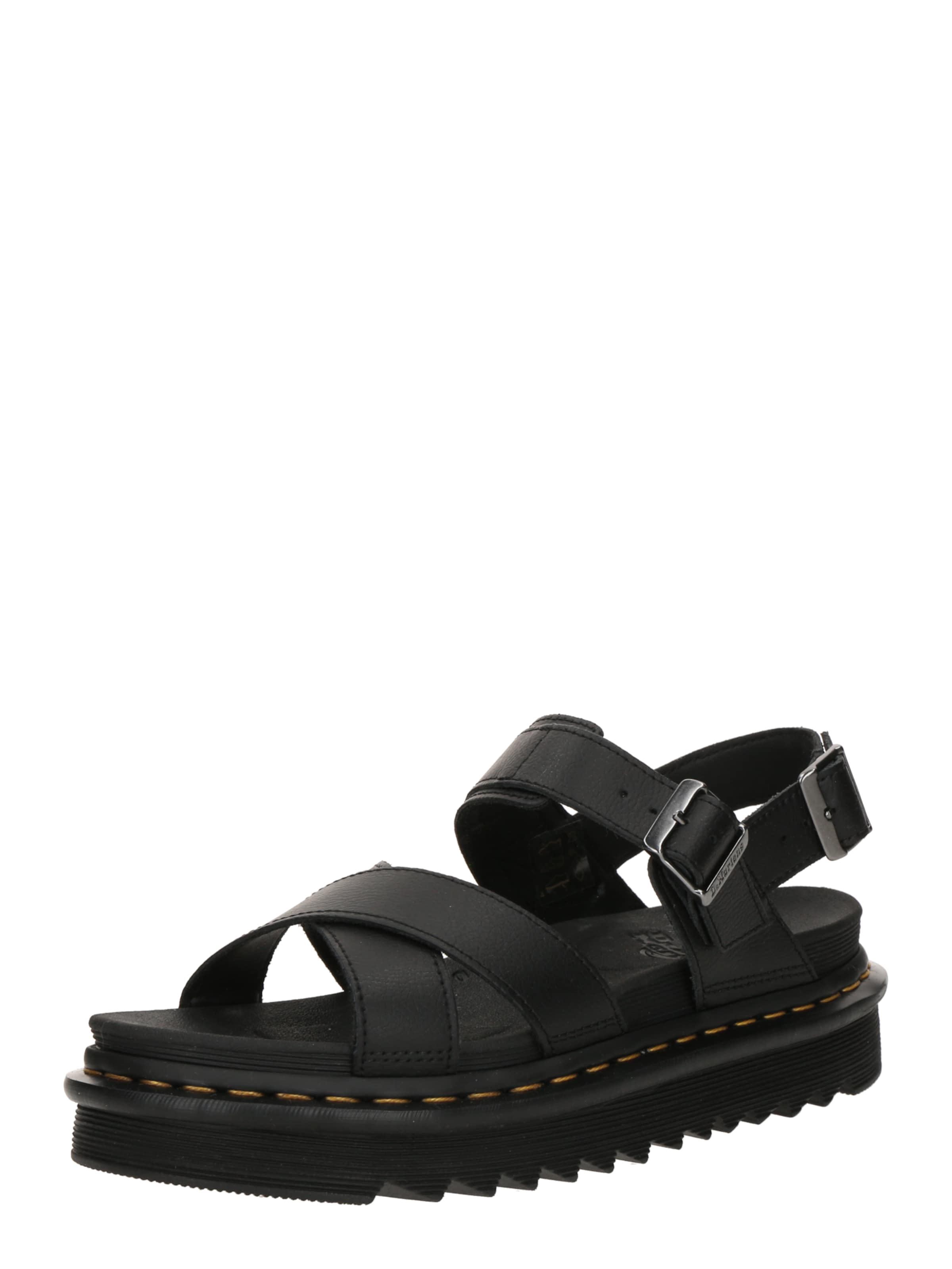 juoda Dr. Martens Sandalai 'Voss II': priekis