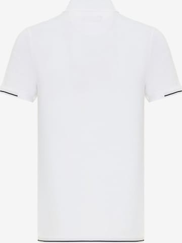 DENIM CULTURE Koszulka ' LUCIUS ' w kolorze biały