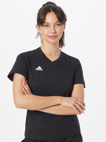ADIDAS SPORTSWEARTehnička sportska majica 'Entrada 22' - crna boja: prednji dio