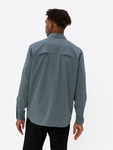 VAUDE Regular fit Athletic button up shirt 'Rosemoor' in Grey