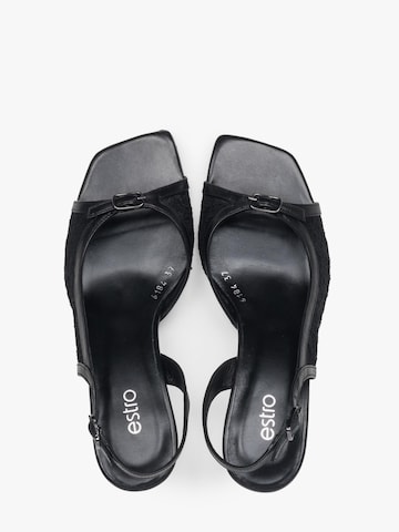 Estro Riemensandale '30-6184'‌‌‌ in Schwarz