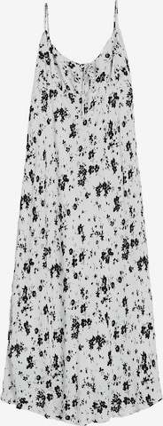 Bershka Letní šaty – bílá: přední strana