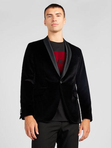 Karl Lagerfeld Regular fit Ανδρικό σακάκι σε μαύρο: μπροστά