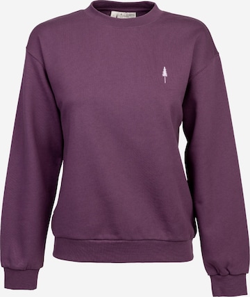 Sweat-shirt NIKIN en violet : devant