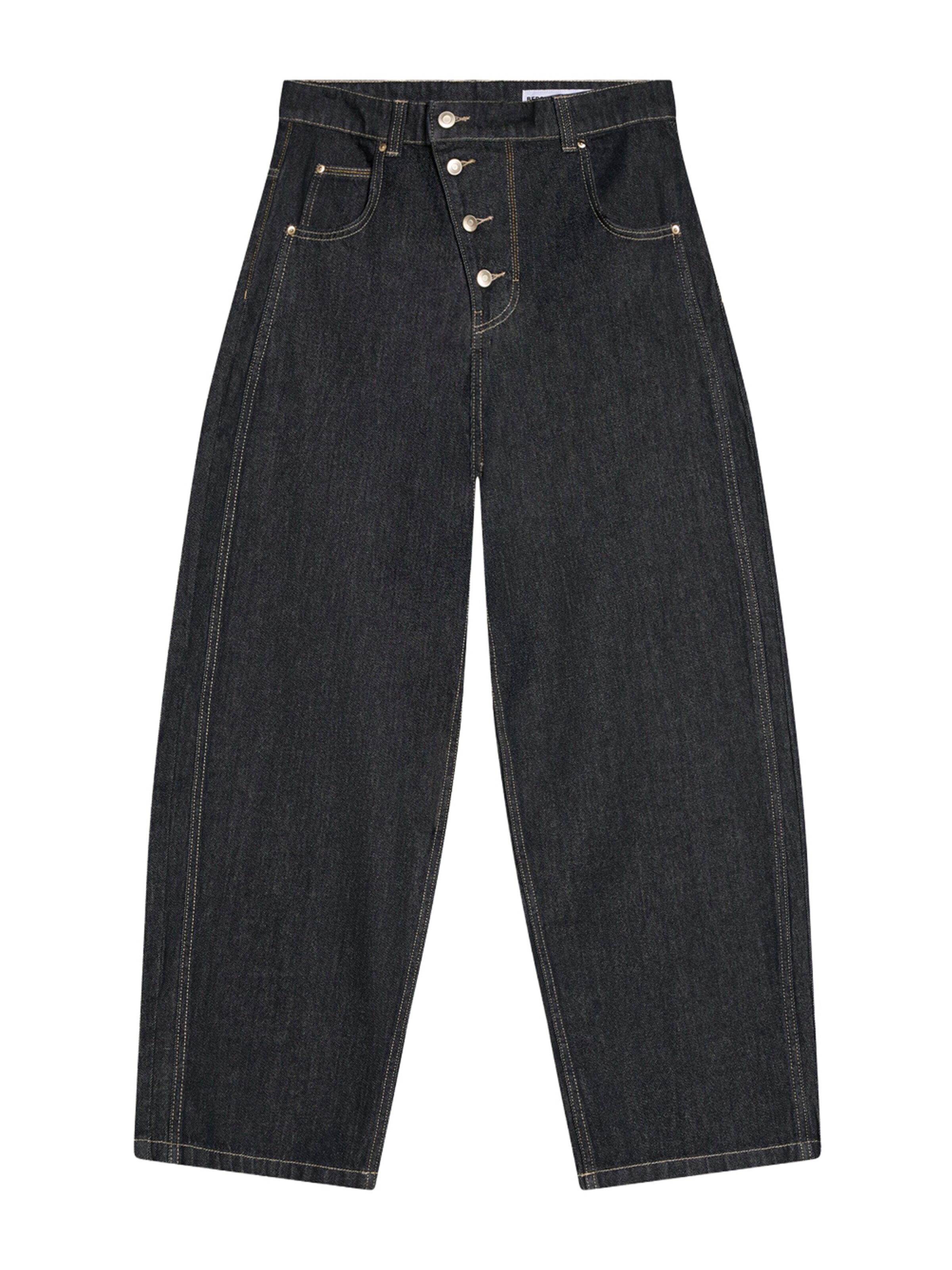 Bershka Tønde Jeans i blå: forside