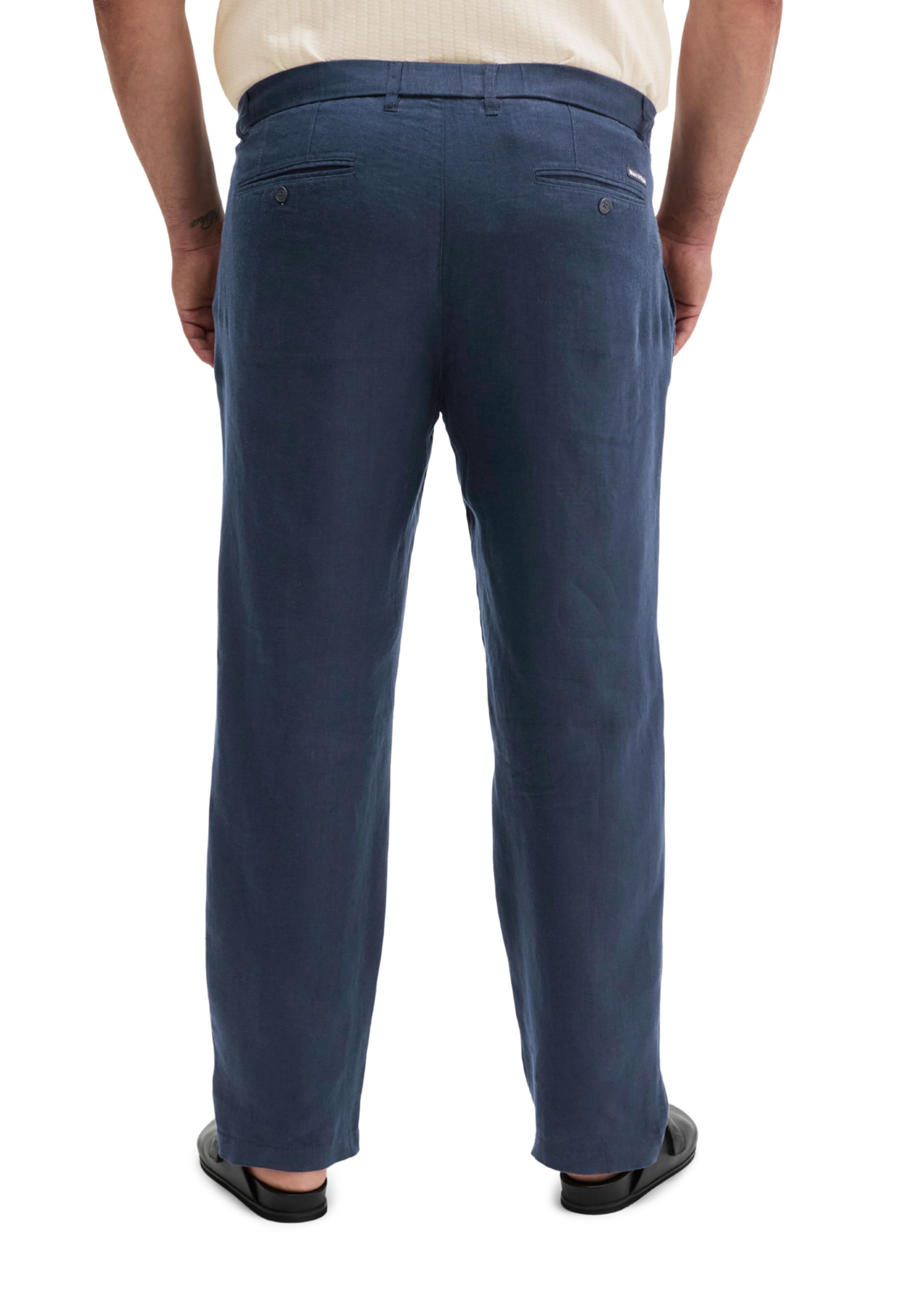 Marc O'Polo Tapered Broek in Blauw