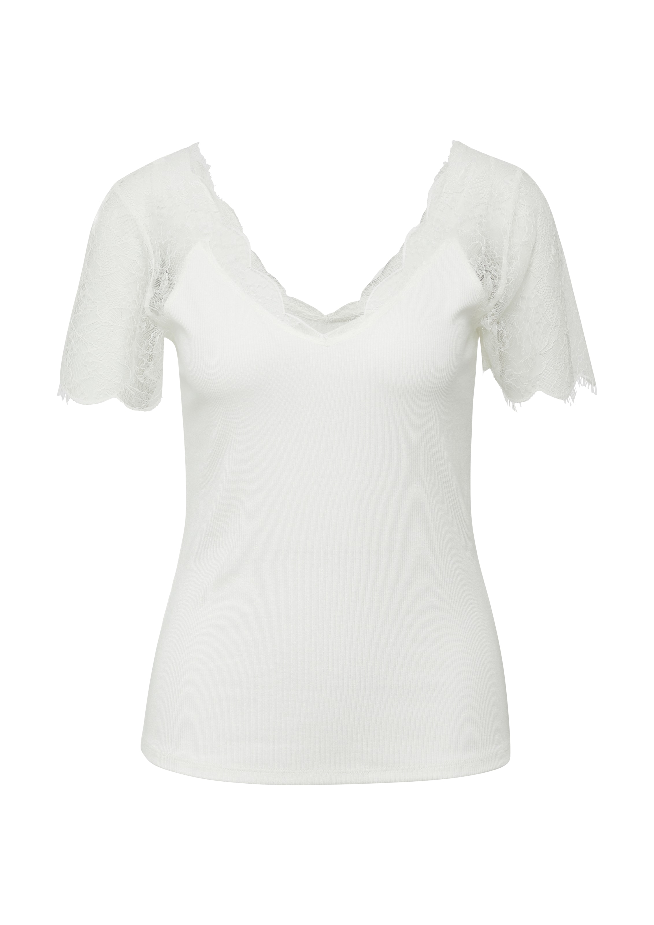 T-shirt s.Oliver BLACK LABEL en beige : devant