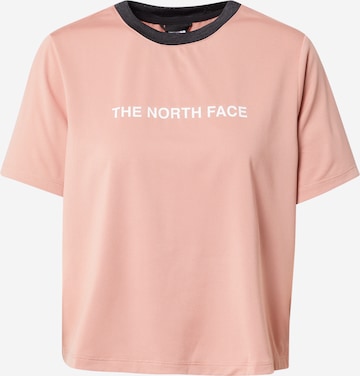 THE NORTH FACE Λειτουργικό μπλουζάκι σε ροζ: μπροστά