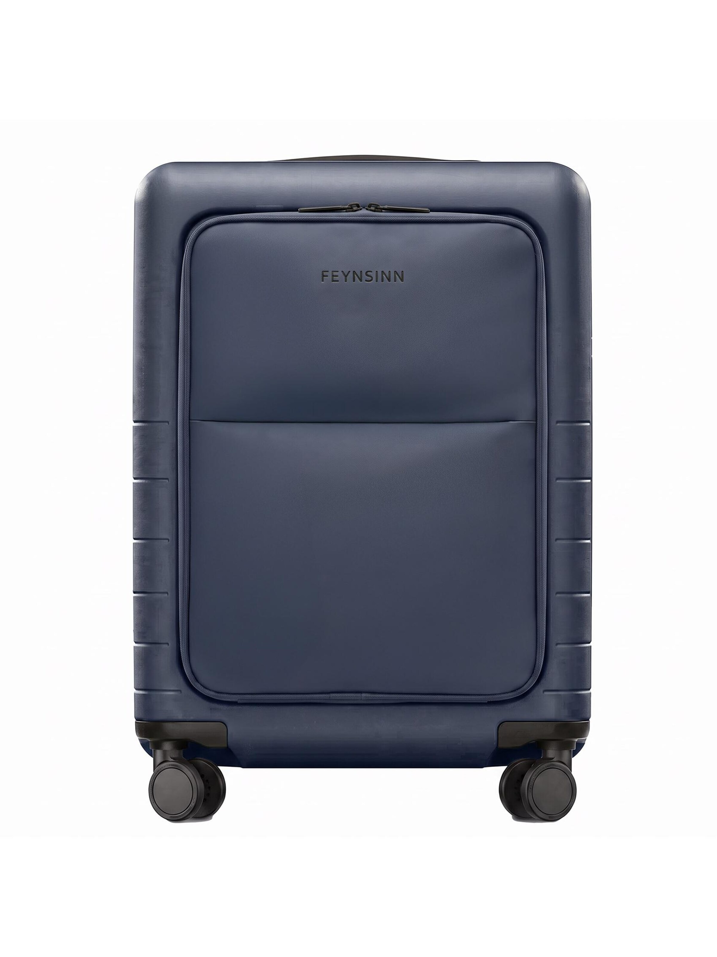 FEYNSINN Suitcase 'Handgepäck-Koffer Hartschale RYKER Smart' in Blue: front