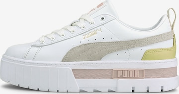 PUMA Ниски маратонки 'Mayze' в бяло