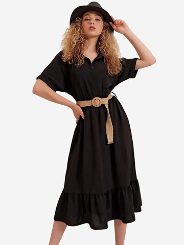 Bigdart Jurk in Zwart: voorkant