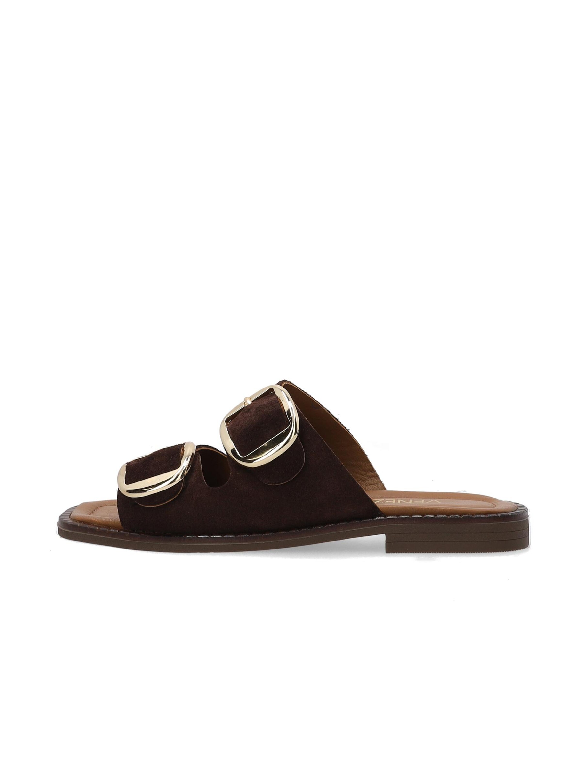 VENEZIA Pantolette‌‌‌‌‌‌‌ in Braun: Vorderseite