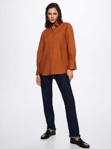 MANGO Blus 'Juanes' i orange